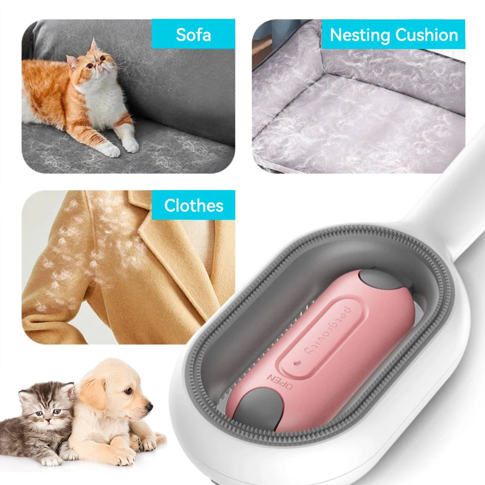 Cats Hair Brushes Grooming Massage Comb Pet Double Sided Hair Remover Brush Dog and Cat Home Accessory Kitten Self-cleaning Pets