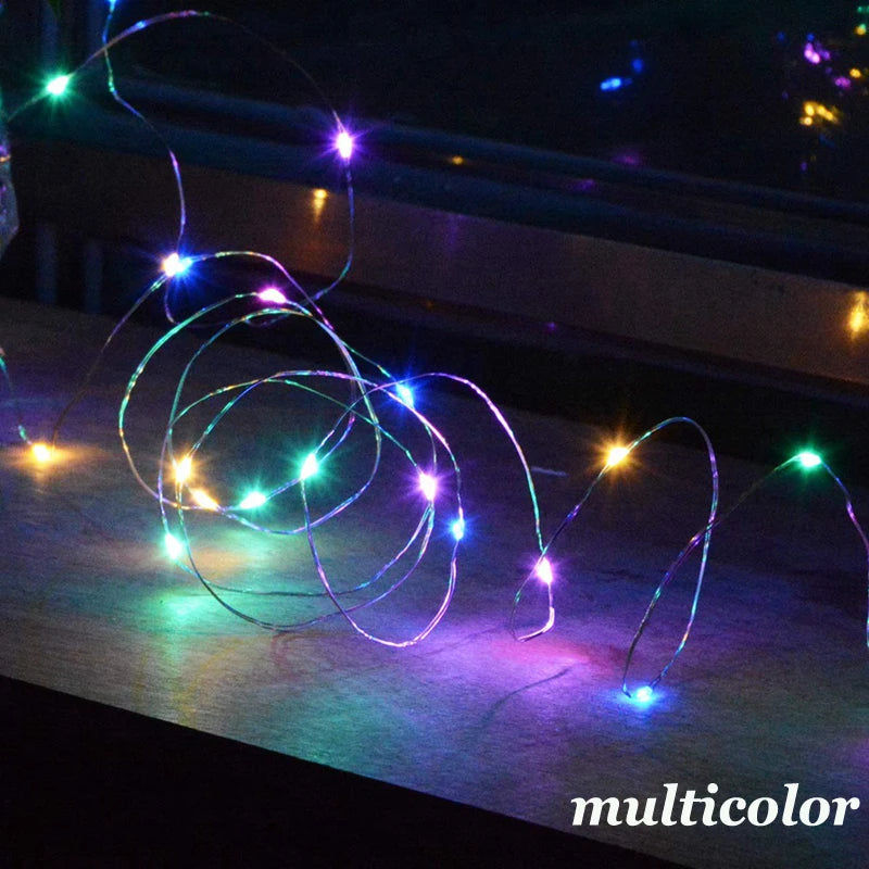 Led Fairy Lights Battery Operated, Mini Battery Powered Copper Wire Starry Fairy Lights for Bedroom, Christmas, Parties