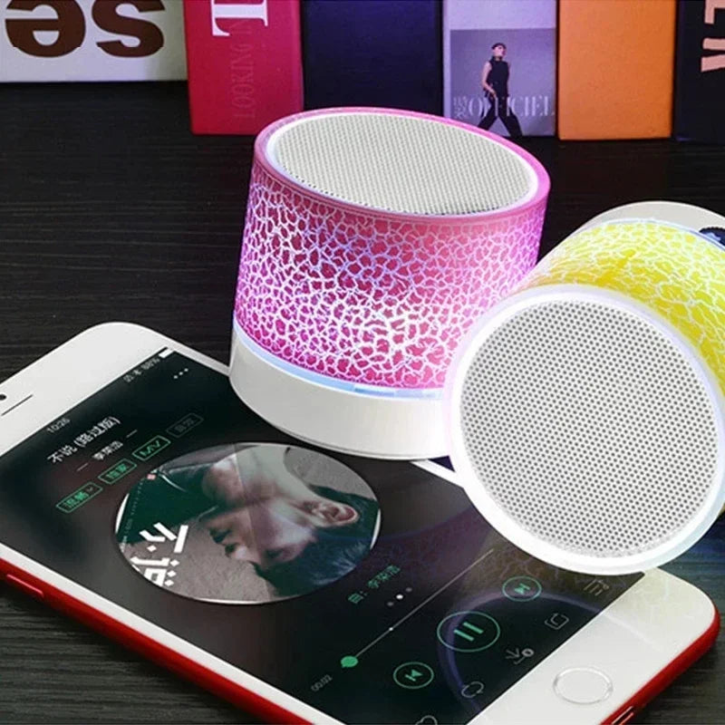 Bluetooth Speaker Mini Wireless Loudspeaker Crack LED TF Card USB Subwoofer Portable MP3 Sound Wireless Speaker for Smart Phone