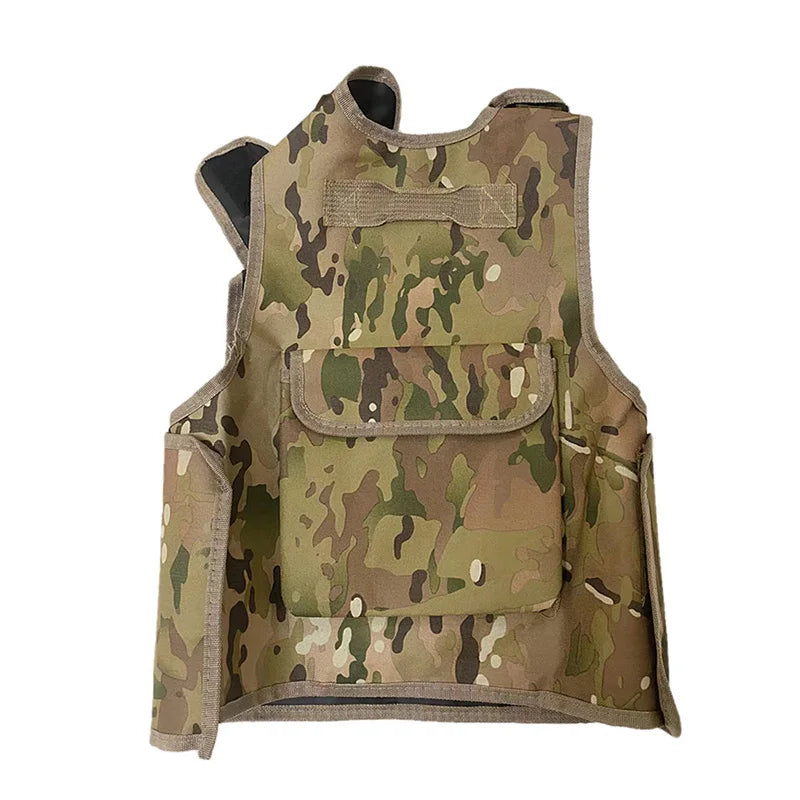 Children Combat Camouflage Vest Kids Airsoft Vests Outdoor Paintball Tactical Waistcoat CS Gear Boys Girl Sniper Army Uniform