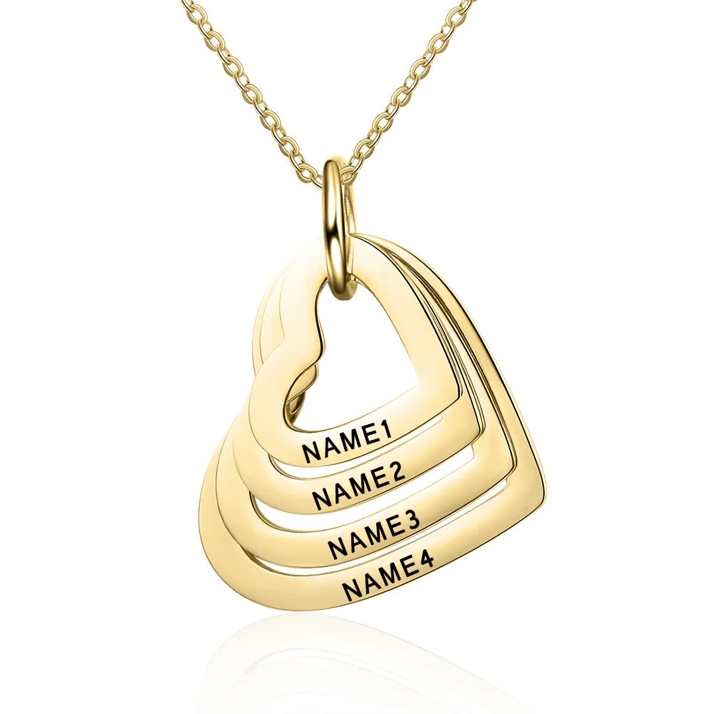 Bulbusbow Custom Stainless Steel Engraved Name Necklace