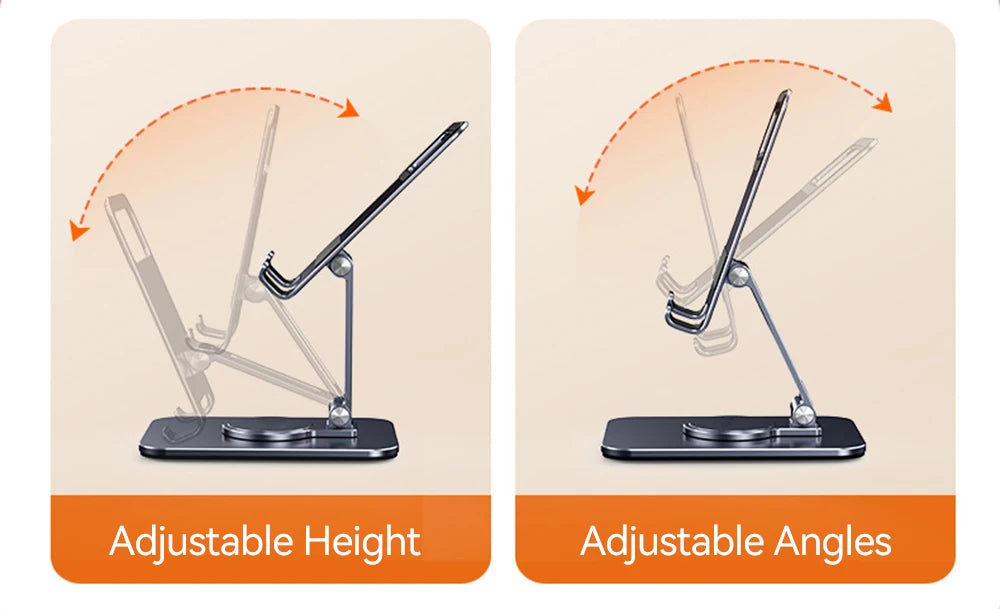 Tablet Stand 360° Rotation Adjustable Foldable Holders for iPad Phone Samsung Xiaomi Lenovo Huawei Tablet Bracket Support