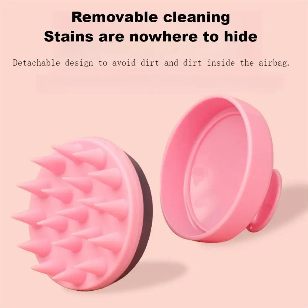 Silicone Shampoo Brush Clean The Scalp Thoroughly Scalp Massage Easy Foam Head Massage Brush Shampoo Brush Bath Comb Care Tool