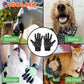 Pet Grooming Gloves Shedding Bathing Hair Remover Gloves Pet Shower Gloves Cat Dog Hair Deshedding Brush Rubber Remover Brush