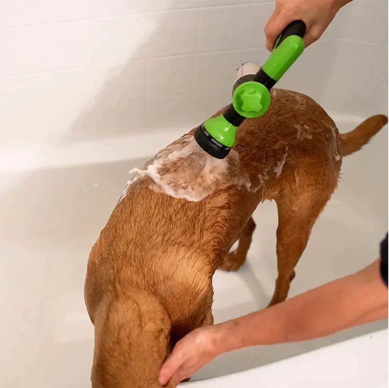 High-pressure Sprayer Nozzle Hose dog shower Gun 3 Mode Adjustable Pet Wash Cleaning bath Water Foam Soap Sprayer dog clean tool