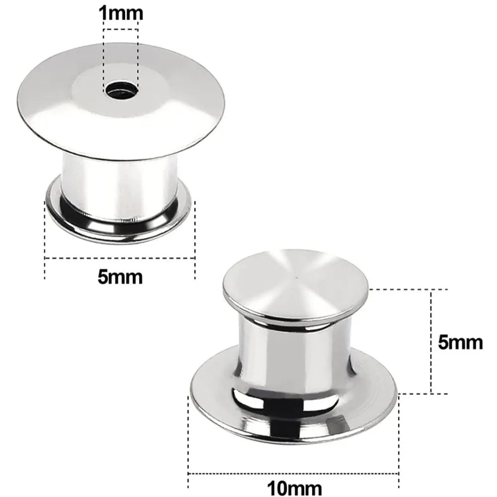 10/20 件金属锁销 后锁销固定扣 DIY 背衬胸针翻领安全锁 珠宝制作配件