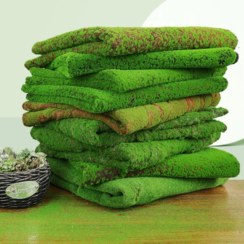 Artificial Plants Turf Moss Carpet Wall Turf Fake Green Grass Mat Decor For Home Floor Wedding Outdoor Garden Micro Landscape