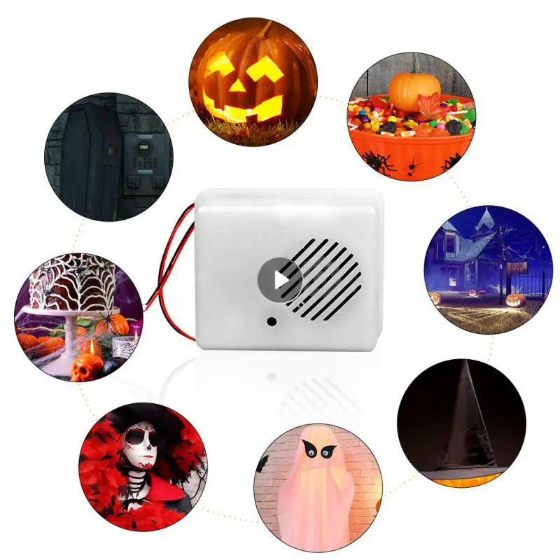 1pc Wireless Motion Sensor Detector Activated Halloween Sound Speaker Small Scream Box Security Alarm System For Shopping Mall