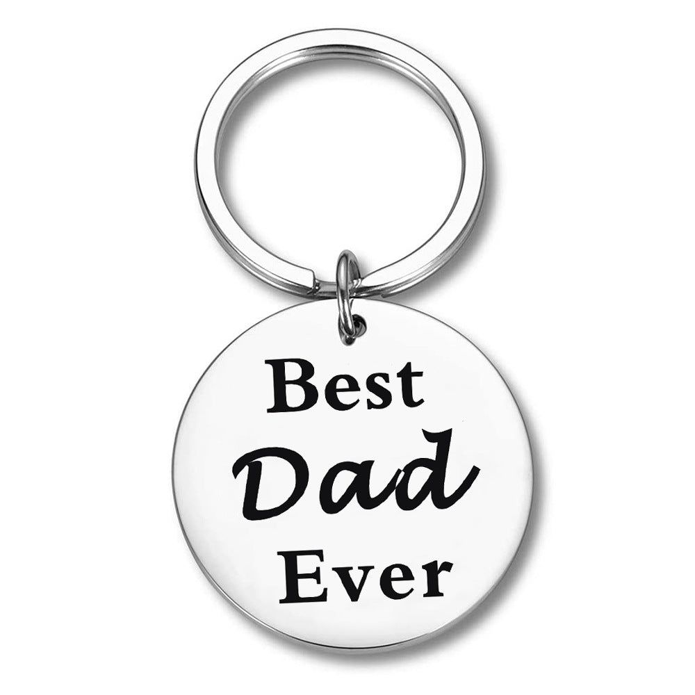 Father's Day Christmas Birthday Gift Father Dad MOM Keychain, Best Papa Gifts From Daughter Son Best Papa Ever