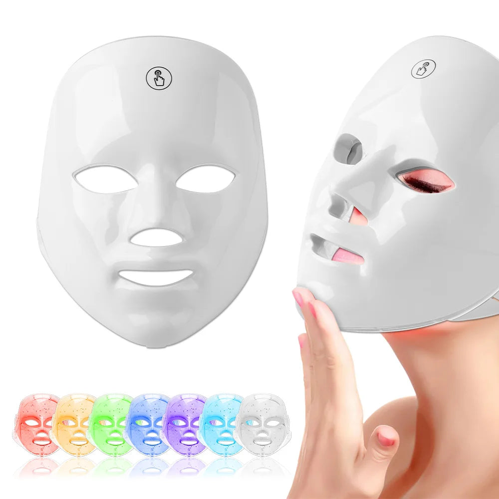 7 Colors Light Therapy Face Mask Photon Therapy LED Facial Mask Korean Skin Care Anti Wrinkle Skin Mouisture Machine Face Care