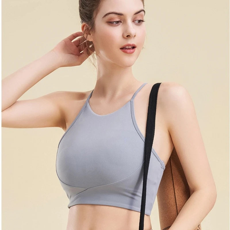 Women Sports Bra Top Push Up Fitness Yoga Bra Underwear Sport Tops For Women Breathable Running Vest Gym Wear Bralette Vest