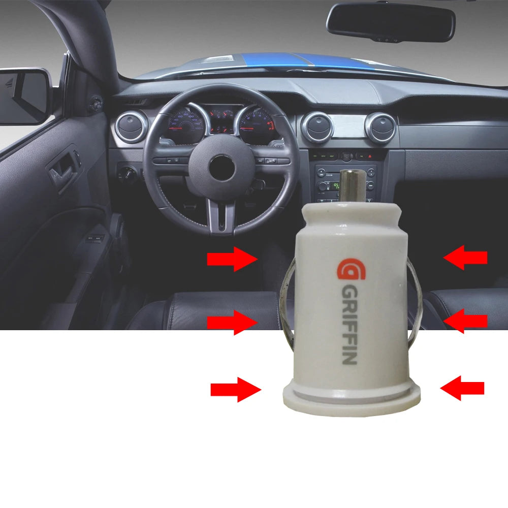 Car Charger Mini Dual USB 12v Lighter Socket Adapter Plug Fast Charging Twin Usb Phone Charger for Iphone for Xiaomi for Huawei