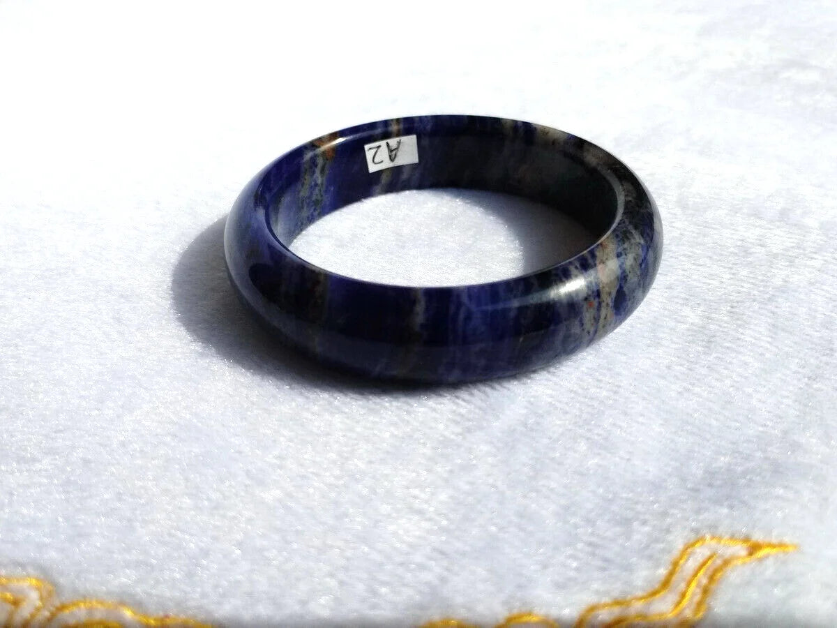 GENUINE Asia 60MM Rare Natural Lapis Lazuli Gemstone Bangle Bracelet