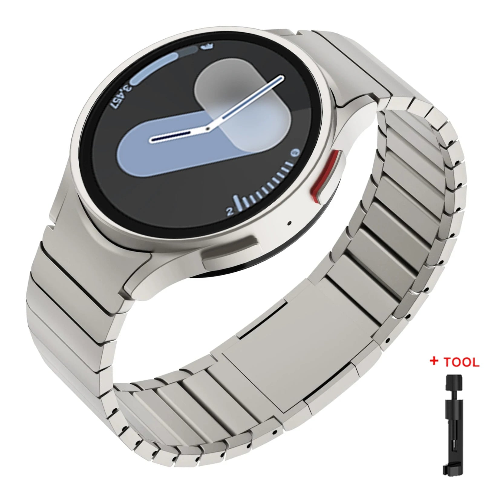 Bulbusbow Stainless Steel Strap for Samsung Galaxy Watch 7/6/5/4 - No Gap Magnetic Band