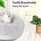 Plush Circular Pet Nest Winter Cat Nest Dog Nest Warm Detachable Washable Round Cat Nest Pet Bed Seasonal Universal Decoration