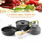 Camping Cookware Set Aluminum Portable Outdoor Tableware Cookset Cooking Kit Pan Bowl Kettle Pot Hiking BBQ Picnic Equipment