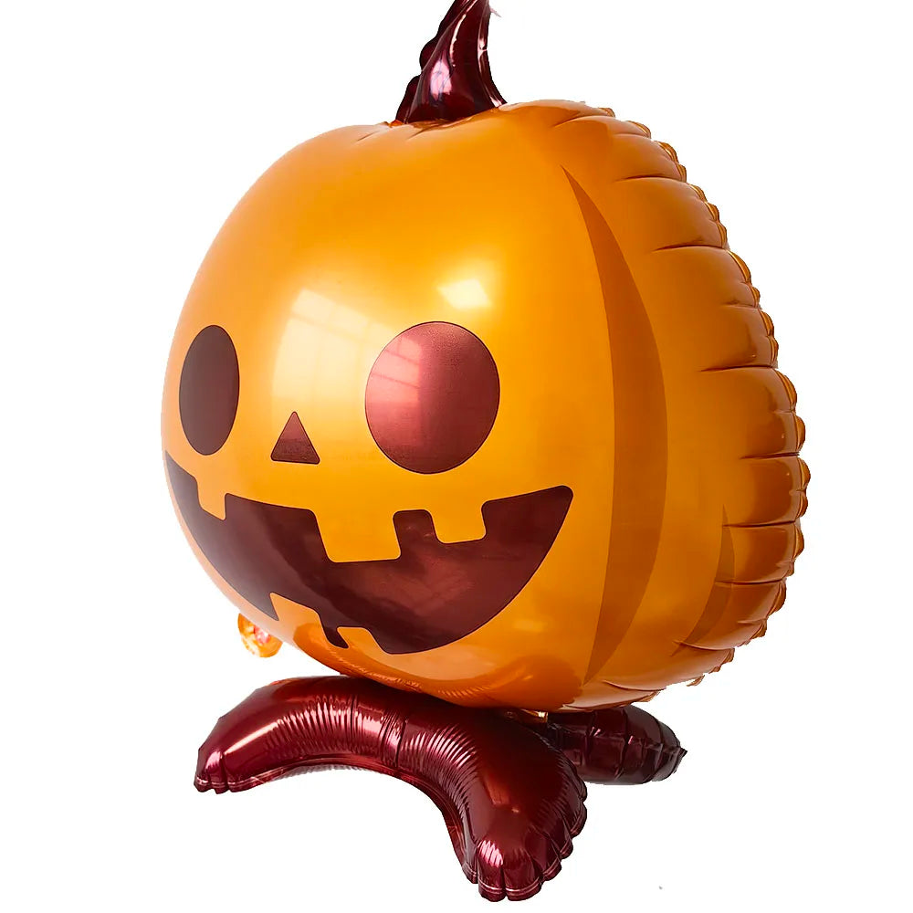 Halloween Pumpkin Balloons Self-Standing Ghost Tree Balloons Pumpkin Foil Balloon for Halloween Party Decoration Supplies