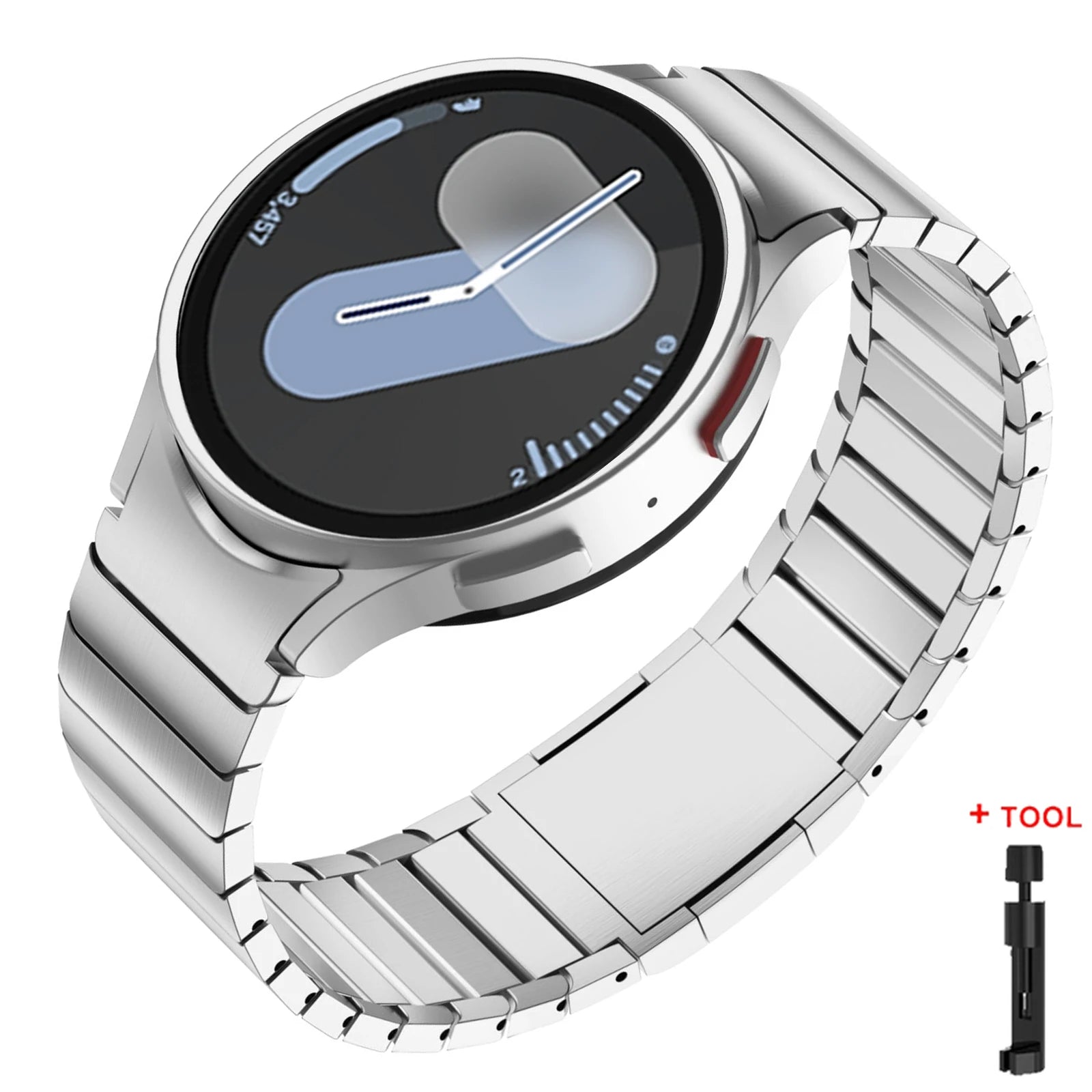 Bulbusbow Stainless Steel Strap for Samsung Galaxy Watch 7/6/5/4 - No Gap Magnetic Band