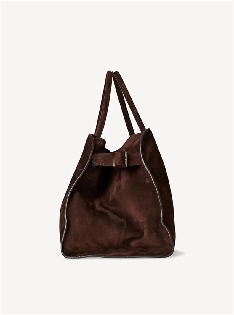 Tote Women's Bags Fashion Women's Bags Head Layer Cowhide Line Bags Dong Jie same Large Capacity Commuter Handbag