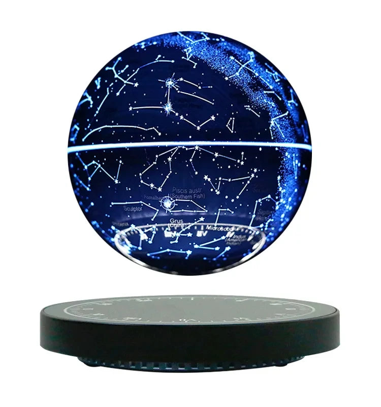 Levitating Lamp Magnetic Levitation Globe LED Earth Floating Rotating Globe Bedside Novelty Christmas Gifts  Galactic starry sky