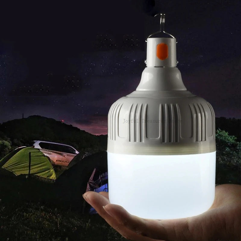 Portable Tent Lamp USB Rechargeable Led Emergency Lights Battery Lantern BBQ Camping Light Outdoor Bulb Emergency Lamps 80w/200w