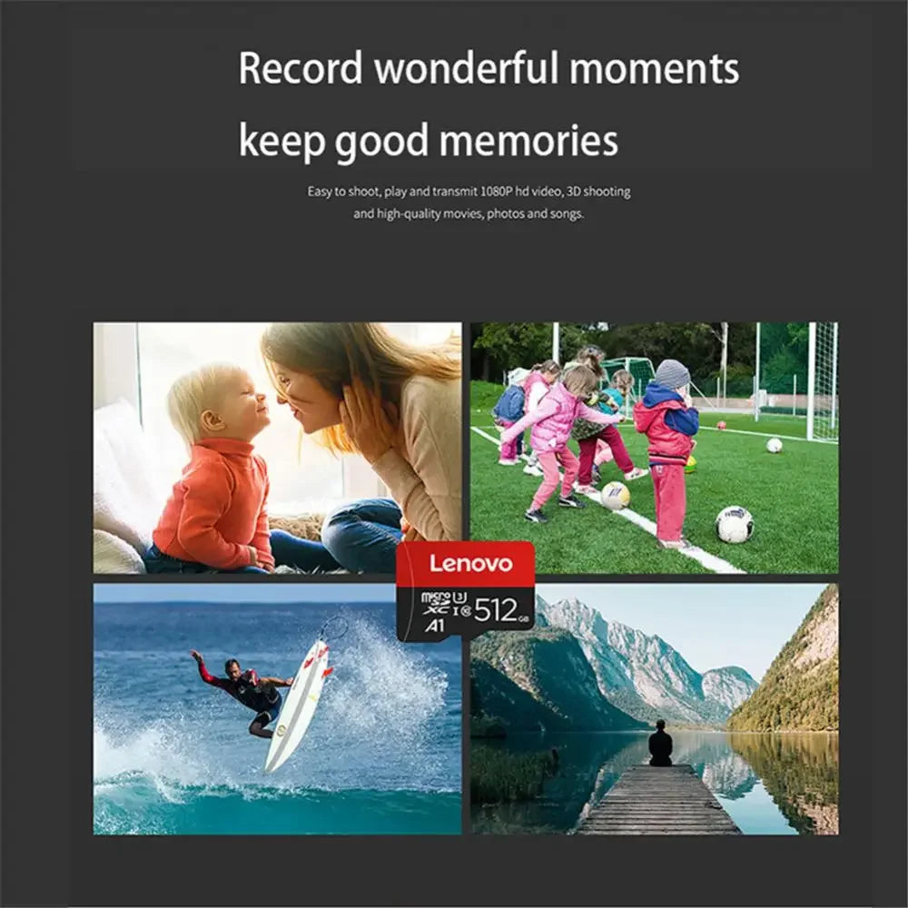 Original Lenovo SD 1TB Micro TF Mini SD Card 256GB 512GB 128gb 64GB TF Memory Flash Card for Phone/Computer/Camera Dropshipping