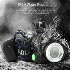 Powerful LED Headlamp Rechargeable Telescopic Zoomable Headlight Outdoor Waterproof Work Head Lamp High Lumen Head Torch