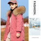 RAISE 2024 Winter Down Jackets For Grils 5-14Y Kids Junior Girl Parkas Real Raccoon Fur Solid Waterbreaker Babys Girls Outerwear