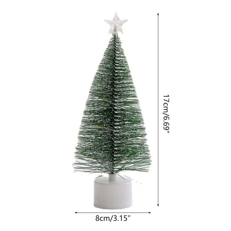 17cm LED Mini Christmas Tree with Multicolor String Lights Small Christmas Tree