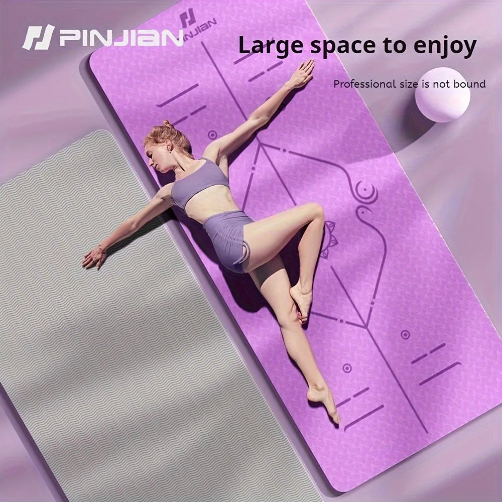 Yoga Mat TPE 60-90cm Wider and Thicker Workout Mat  Exercise Gymnastics Esportes Fitness