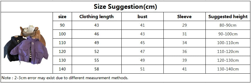 男童棉夹克 儿童短袖夹克 儿童棉质夹棉柔软防风时尚保暖夹克 儿童女童夹克