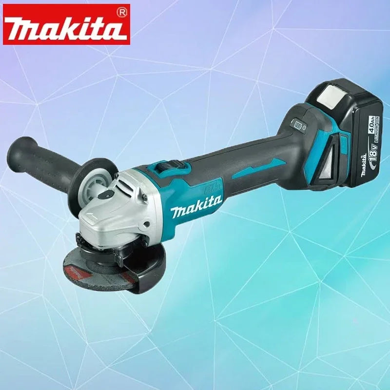 Makita 18V 125mm DGA404 Brushless Lithium Electric Angle Grinder Rechargeable Cutting Machine High Power Polishing Machine