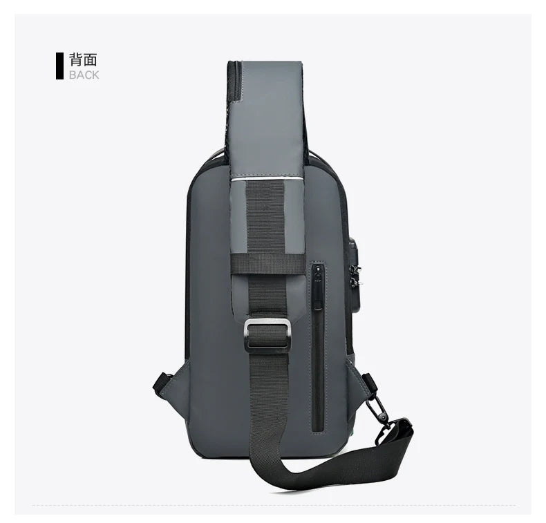 Fashion Men's Chest Bag Waist Packs High Quality Oxford Crossbody Bag Chest Pack Anti-theft Design Men's Handbag Shoulder Bag