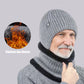 Outdoor Men Winter Knitted Hat Plush Warmth Peaked Cap Earmuff Casual Fashion Faux Fur Lined Bomber Hats Cycling Ear Protection