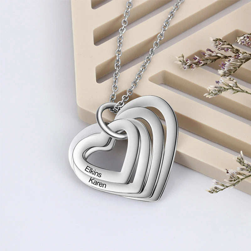 Bulbusbow Custom Stainless Steel Engraved Name Necklace