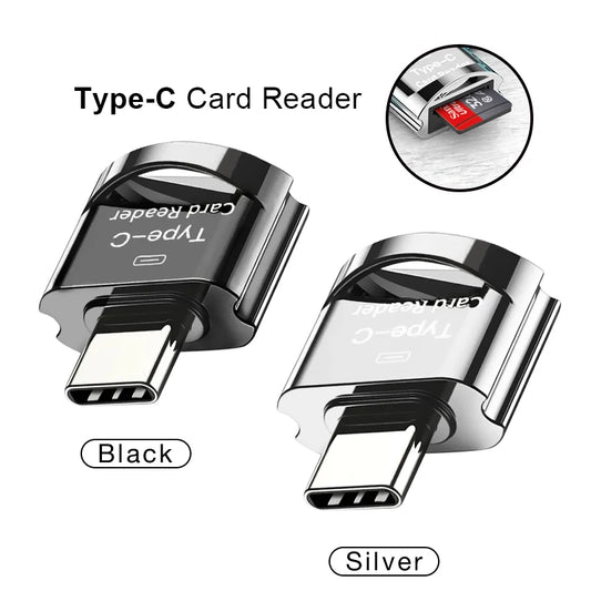 Type C To Microsd TF Adapters OTG Smart Memory Card Reader Type-C Micro USB To Micro-SD Adapter For PC/Mac