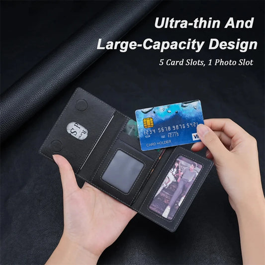 Magnetic Folding Wallet Card Holder PU Leather Case for Magsafe IPhone 14 13 15 Pro Max 12 Plus I Phone I15 Macsafe Stand Cover