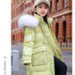 New Winter Down cotton Jacket Girls Waterproof Hooded Coat Children Outerwear Clothing Teenage 5-16Y clothes Kids Parka Snowsuit