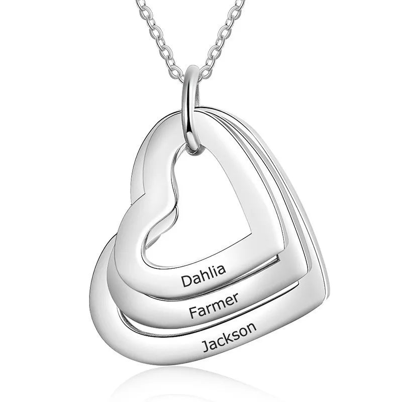 Bulbusbow Custom Stainless Steel Engraved Name Necklace