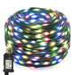 Outdoor 8 Modes 100M 800LEDs Christmas Fairy Lights Garland Waterproof Leather Wire String Lights for Party Wedding Patio Decor