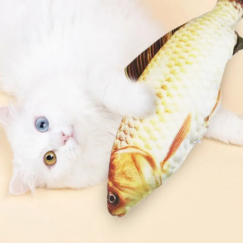 20/30/40 Creative Cat Toy 3d Fish Simulation Soft Plush Anti-Bite Catnip Interaction Chewing Fake Cat Fish Toy Pet Accessories