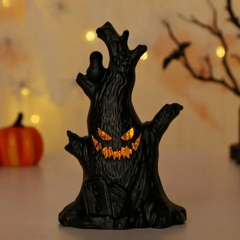 Halloween Ghost Tree Led Glow Ghost Lights Horrific Atmosphere Home Decoration Party Supplies Gifts for Children and Adults New