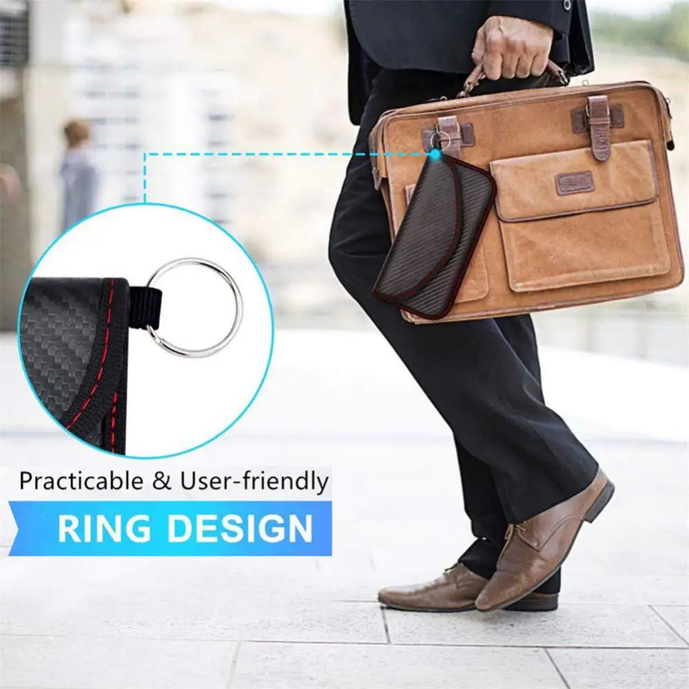 Travel Phone Belt RFID Blocking Waterproof Waist Bag Fanny Pack Hidden Wallet Signal RFID Blocker Passport Holder Bag 15*35cm