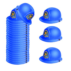 Blue Plastic Police Helmet Boys Birthday Party Supplies Costume Accessories Role Play Dance Show Props Police Theme Party Decor