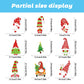 Double-Sided Christmas Window Clings Designs Snowflake Static Stickers Decoration White Xmas Ornaments Reusable Party Supplies