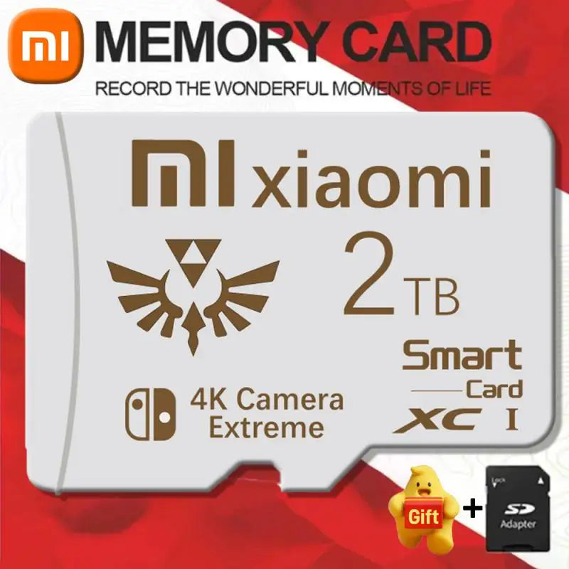 小米 Micro SD 卡 2TB 防水智能 A2 Class10 闪存高速 SD TF 存储卡 1TB 手机内存卡