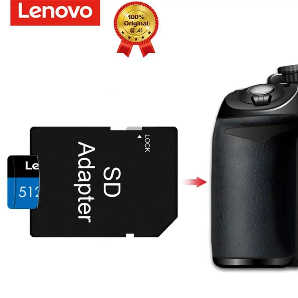 بطاقة ذاكرة فلاش TF Micro TF Mini SD أصلية من Lenovo بسعة 1 تيرابايت 256 جيجابايت 512 جيجابايت 128 جيجابايت 64 جيجابايت للهاتف/الكمبيوتر/الكاميرا شحن مباشر