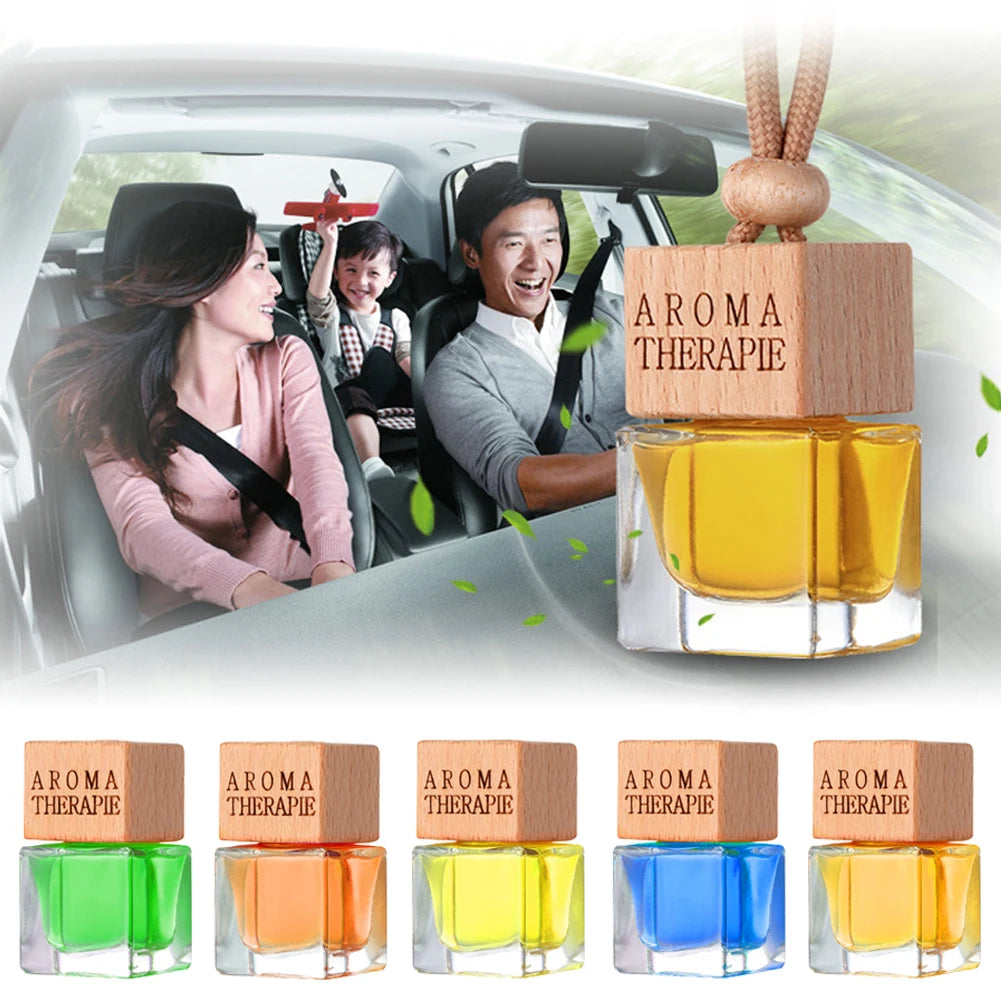 New Car Perfume Hanging Bottles Aromatherapy Refillable Air Freshener Diffuser Fragrance Pendent Bottle Auto Sapper Pendant