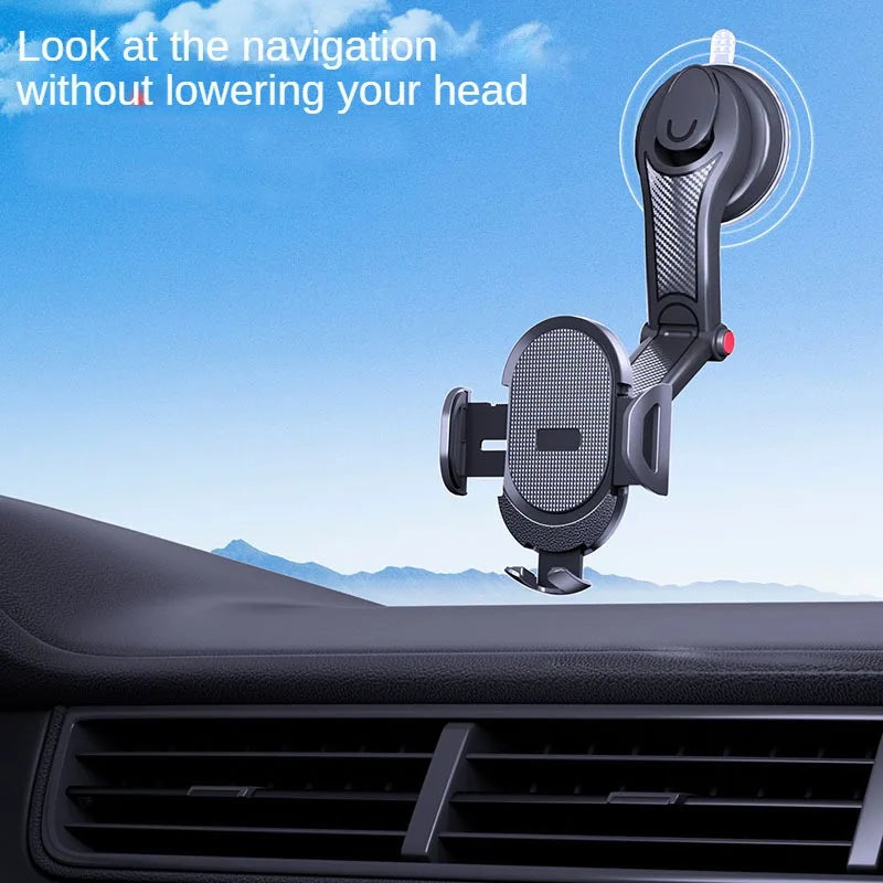 2023 New Universal Sucker Car Phone Holder 360° Windshield Car Dashboard Mobile Cell Support Bracket for 4.0-6 Inch Smartphones