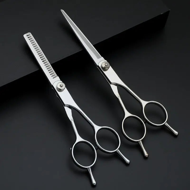 Pet Grooming Scissors Dog Hair Professional Trimming Scissors Set Teddy Haircutting Bent Scissors Pet Clippers Portable Sets